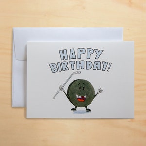 HOCKEY-PUCK Alles Gute zum Geburtstag! Grußkarte
