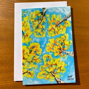 Aspens - 2 Designs - Greeting Cards - Blank Inside - Great for Any Occasion! Birthday - Hiking & Camping Lovers - For Friends - Family
