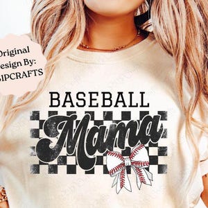 Retro Baseball Mama PNG a scacchi, Baseball Mama, Retro Checkered Mama Sublimazione, Baseball Coquette Bow, Baseball Bow, Retro Baseball Mama