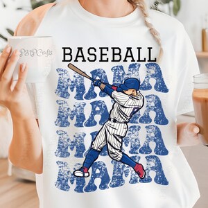 Retro Baseball Mama png Distressed, Baseball Mama png, Retro Baseball Mama-sublimatie, Mama retro, Baseball Distressed, Retro Baseball Mama