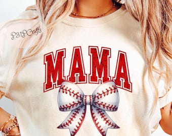 Varsity Baseball Mama PNG: Sublimation Design, Digital Download