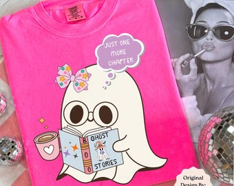 Adorable Kawaii Ghost PNG: Reading, Coffee, and Coquette Designs for Bookworms and Halloween