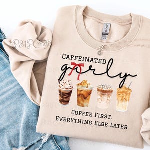 Caffeinated PNG, Purchase once and enjoy unlimited use! Includes Crafters, POD, Personal and Small Businesses. Free commercial use.