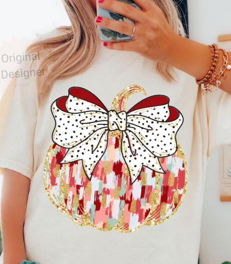 Preppy Pumpkin Coquette Bow png, Preppy Floral Boho Pumpkin Sublimation, Glitter Pumpkin Girly Autumn Shirt Png, Autumn Vibes, Preppy png