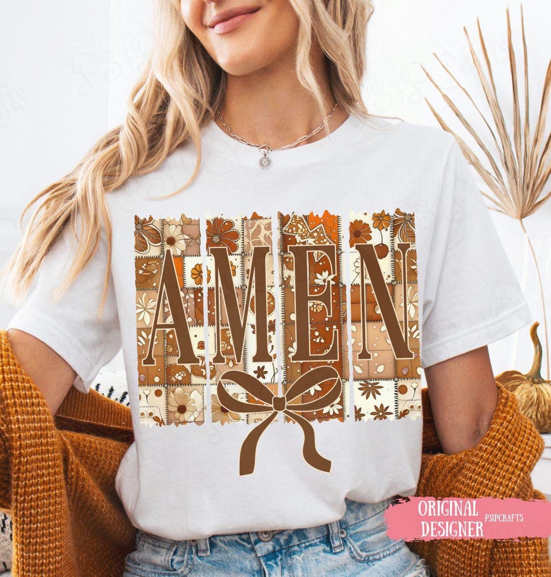 Boho Autumn Amen PNG: Fall T-shirt Design (digital Download) - Etsy