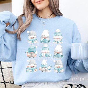 Etsy Blue Christmas Gnomes with Beanie Hats Sublimation PNG, Blue Christmas Gnomes Png, Blue Gnomes Svg, Blue Gnomes Png Pdf, Winter sublimation