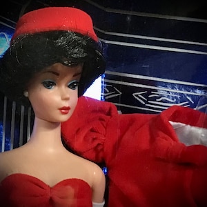 Vintage Barbie Red Flame Collectors Edition 1997 Silkin Flame 1962 Fashion & Doll Reproduction by Mattel