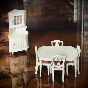Vintage LUNDBY Kitchen Set with Table, Chairs & Hutch