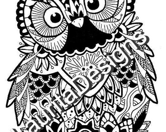Download Owl Mandala Svg Etsy