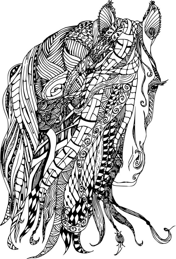Horse Mandalas Printable