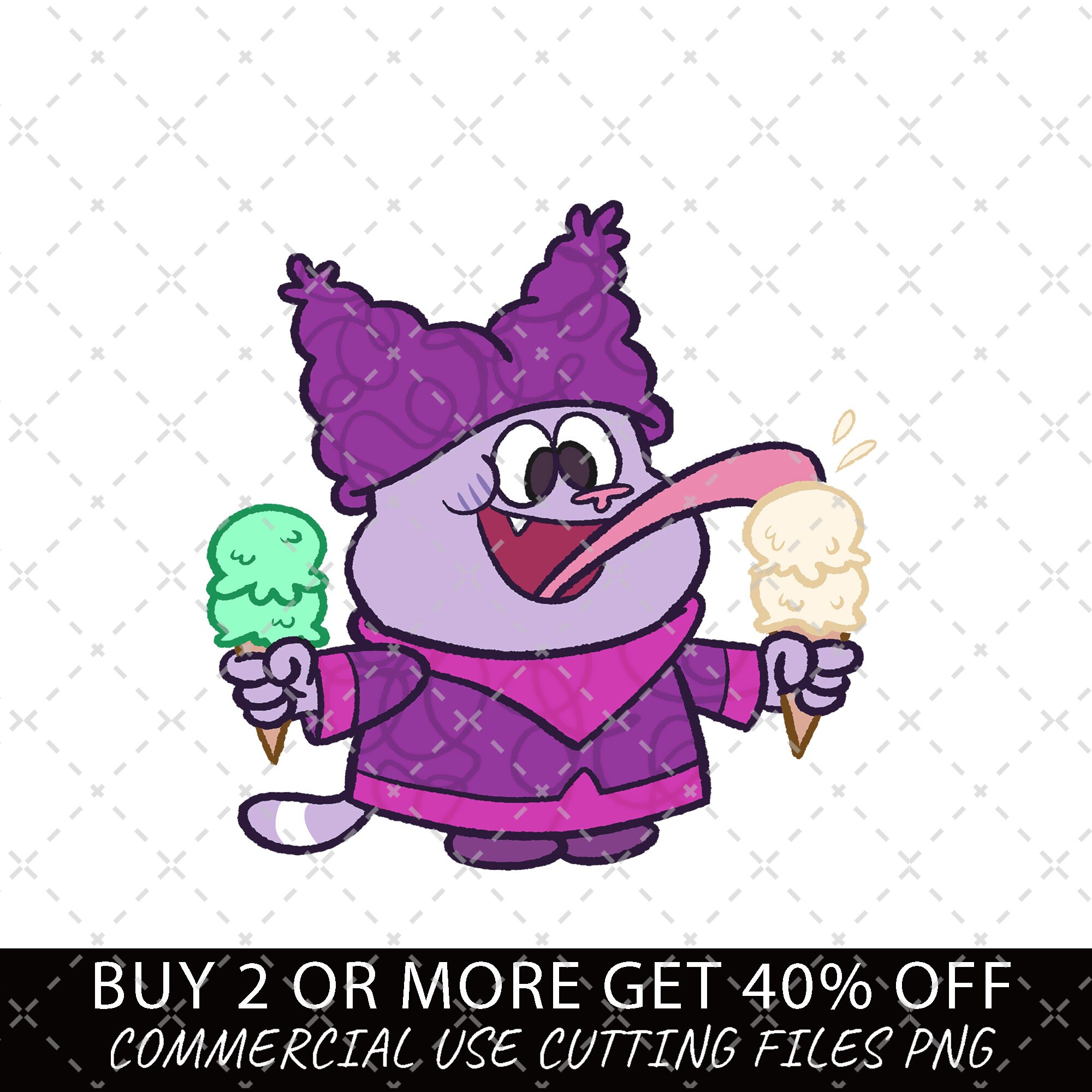 Chowder Thrice Cream Png Chowder Cartoon Movies Gift for Etsy