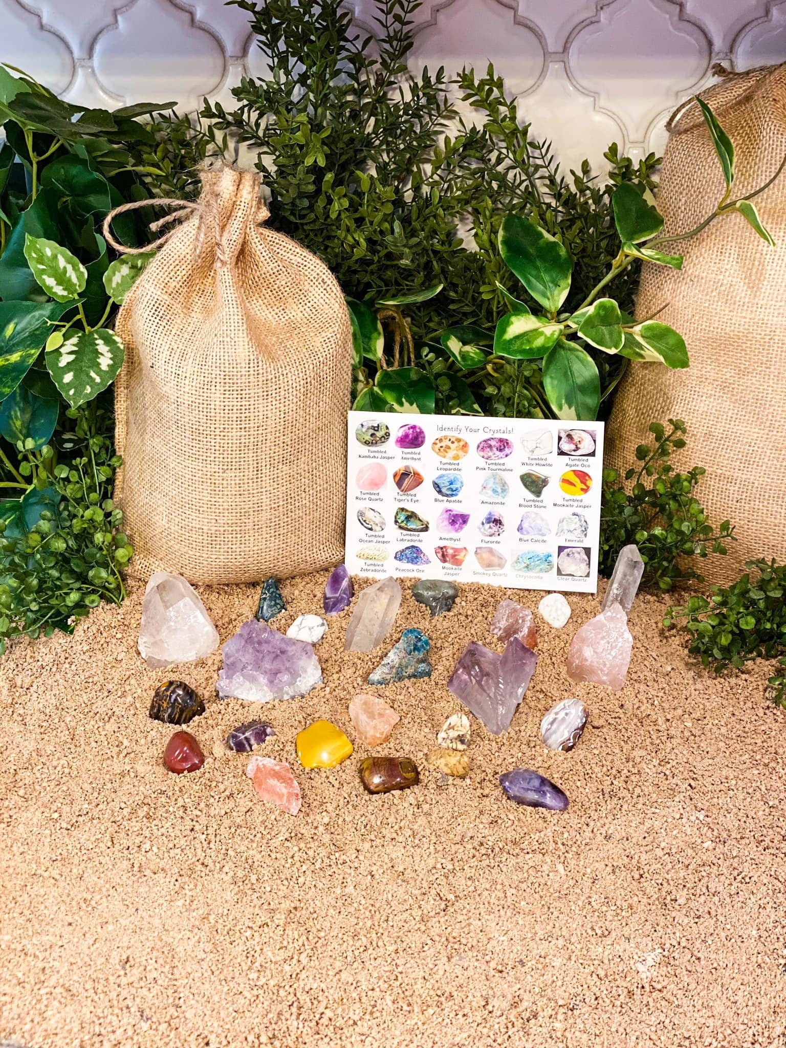 mining bag crystals