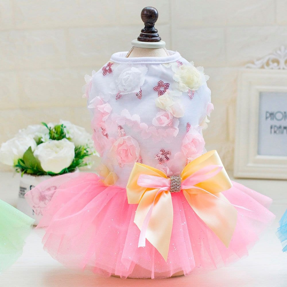 fall dresses for dogs Fall Maple Ruffle Dog Dress main image 1