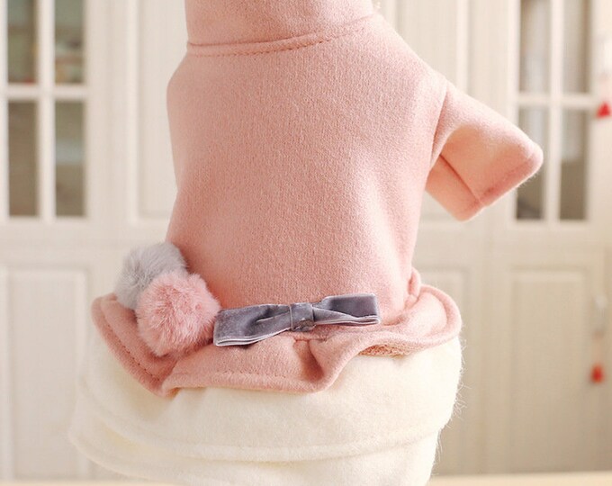 SMALL DOG - Pretty Polka Hot Pink Doggy Dress main image 0