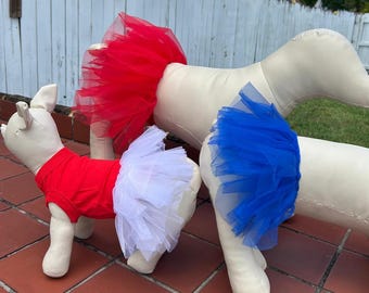 Pet Tutu Skirt: Tulle Ribbon Tie, Waist or Neck Accessory (8 Colors)