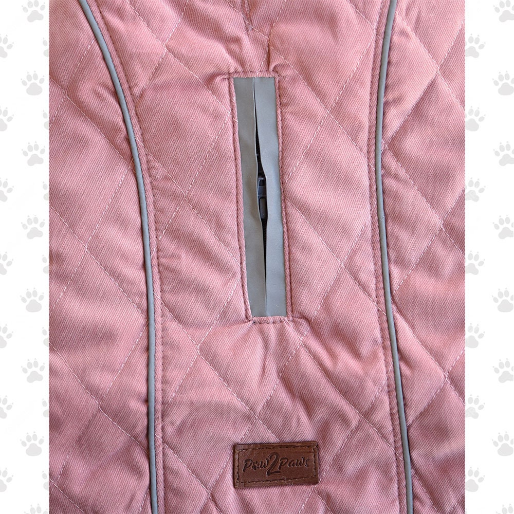 Lightweight Quilted Jacket With Harness Zipper Water Etsy