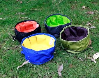 Portable Dog Bowl - Waterproof Zippered Travel Pet Feeder