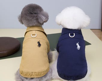 Warm Dog Jacket for Smaller Dogs, Plush Lined, Personalized, D-ring, Snap closure (2-25 lbs)