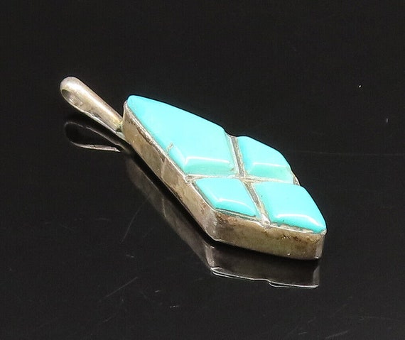 ZUNI NAVAJO 925 Silver - Vintage Diamond Shaped Tu