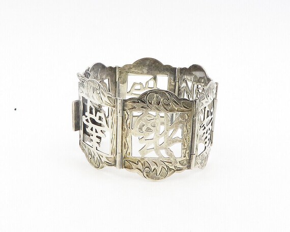 925 Sterling Silver - Vintage Shiny Chinese Chara… - image 3