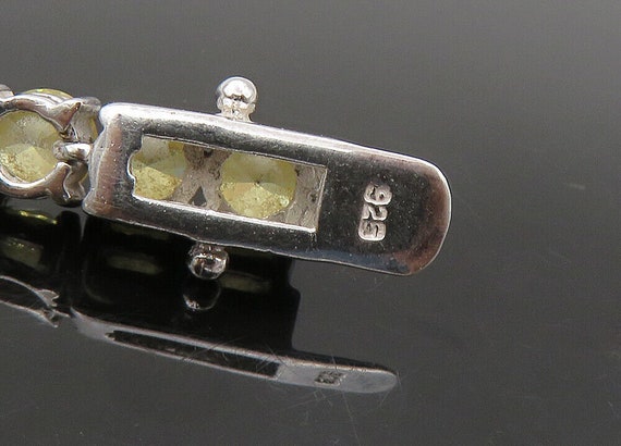 925 Sterling Silver - Vintage Yellow Cubic Zircon… - image 8