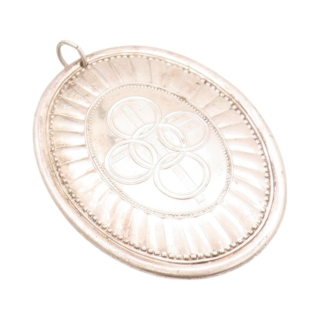 925 Sterling Silver Vintage Pendant 1975 TOWLE Etched Religious Cross ...