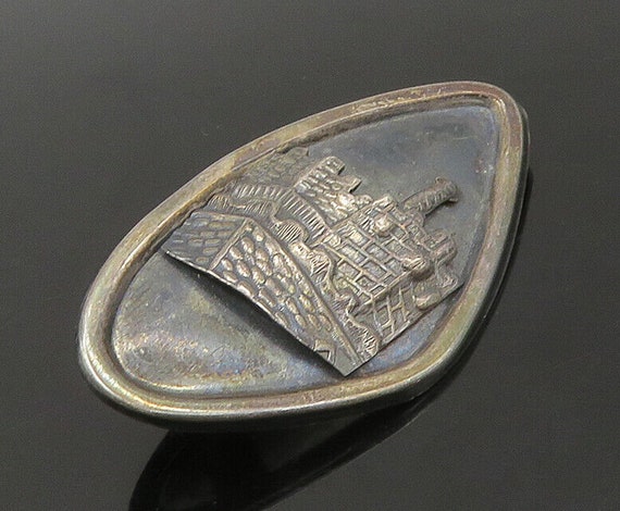 ISRAEL 925 Sterling Silver - Vintage Oxidized Old… - image 1
