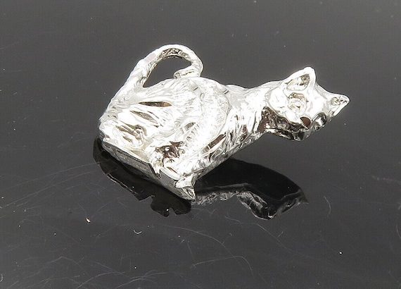 925 Sterling Silver - Vintage Shiny Petite Sittin… - image 1