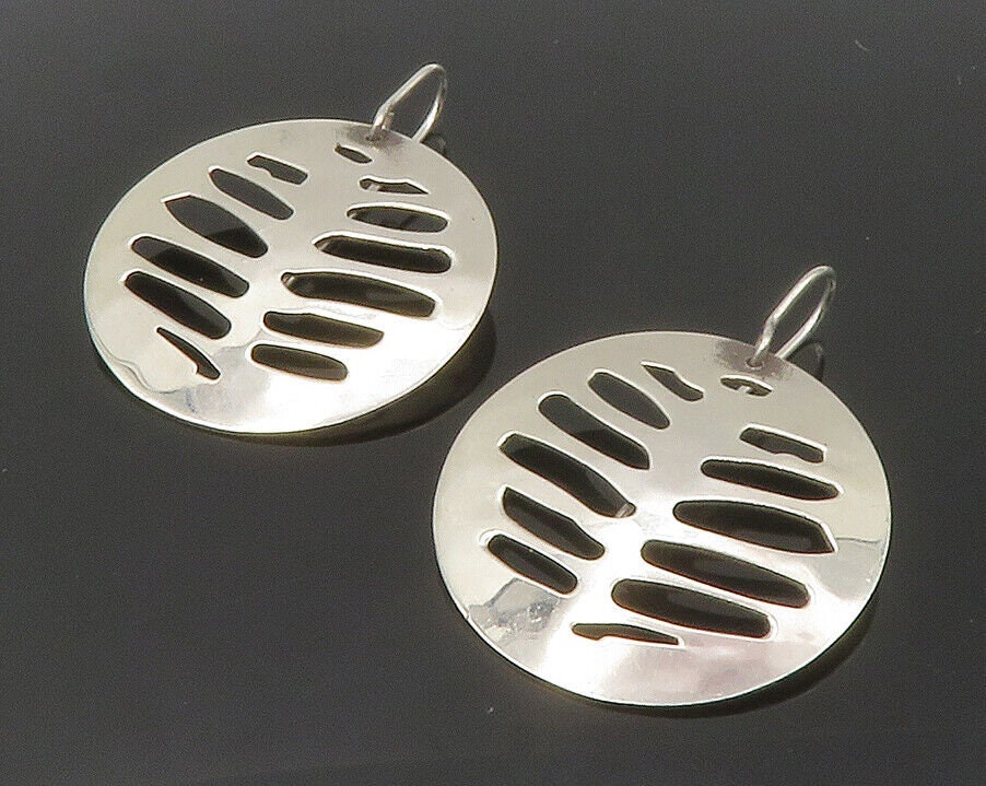 RLM STUDIO 925 Sterling Silver Shiny Hammered Cutout Dangle