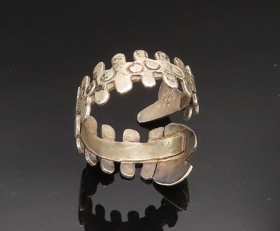 MEXICO 925 Sterling Silver - Vintage Fish Bone Cu… - image 5