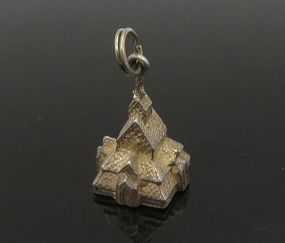 925 Sterling Silver - Vintage Petite Church House… - image 1
