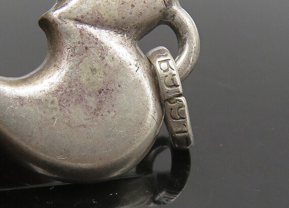 925 Sterling Silver - Vintage Open Love Heart Smo… - image 6