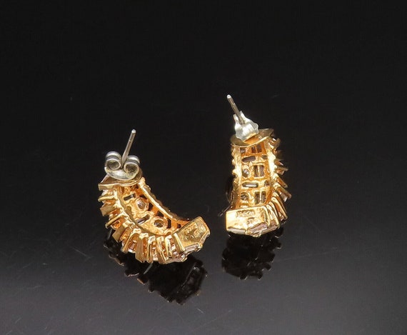 925 Silver - Vintage Gold Plated Multi Shape Cubi… - image 5