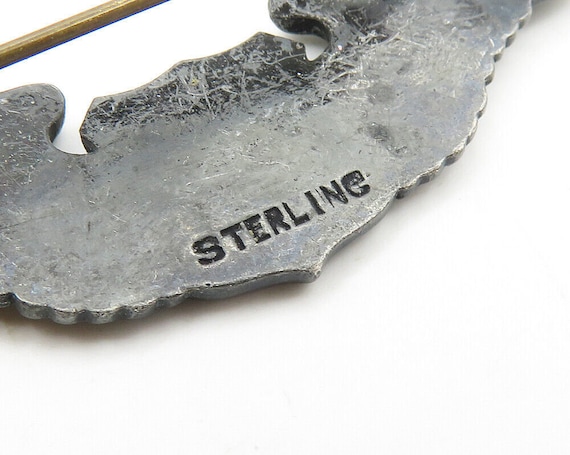 925 Sterling Silver - Vintage US Military Emblem … - image 5