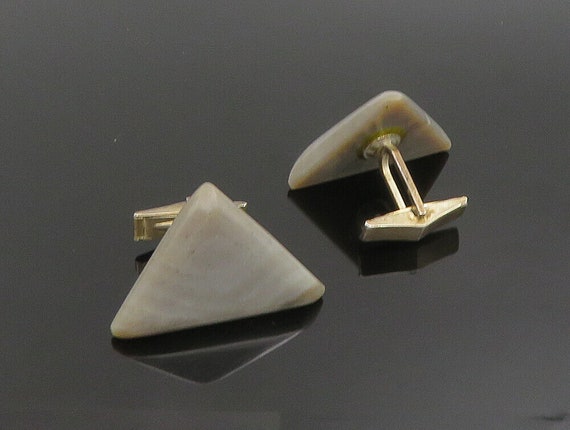 925 Sterling Silver - Vintage Minimalist Triangul… - image 4