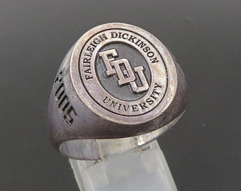 925 Silver - Vintage FDJ University 2005 Large Class Ring Sz 12 - RG23811