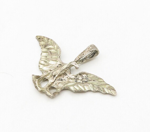 925 Sterling Silver - Vintage Diamond Cut Eagle S… - image 2