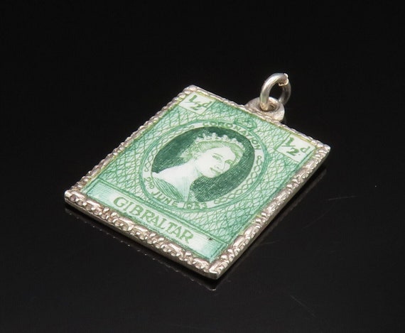 925 Sterling Silver - Vintage Queen Elizabeth Gib… - image 3