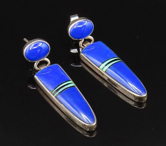 MTT NAVAJO 925 Silver - Vintage Lapis Lazuli & Fi… - image 1