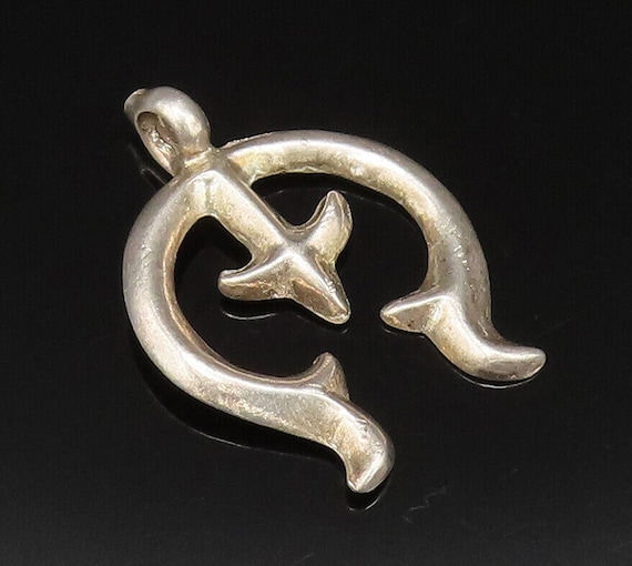 ZUNI NAVAJO 925 Silver - Vintage Minimalist Curve… - image 1