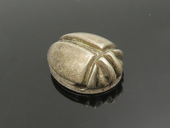 925 Sterling Silver - Vintage Egyptian Scarab Bee… - image 3