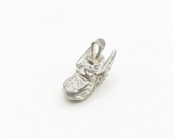 925 Sterling Silver - Vintage Shiny Winged Sneake… - image 2