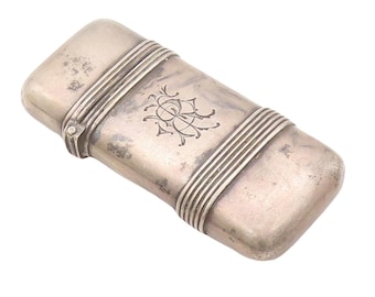 925 Sterling Silver Vintage Lighter Case Antique Swirly Design (OPENS) TR3803