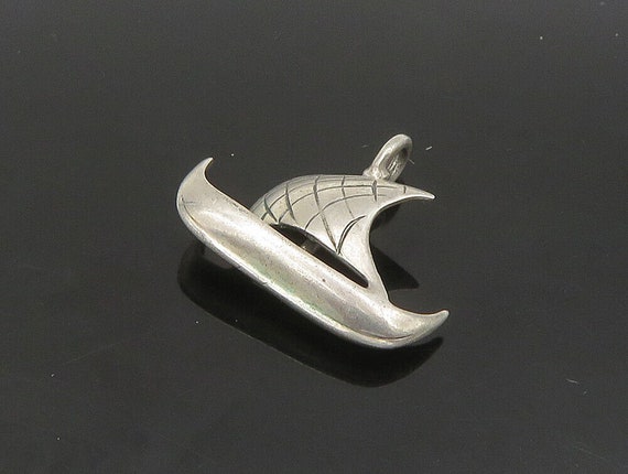 925 Sterling Silver - Vintage Petite Sailboat Nau… - image 3