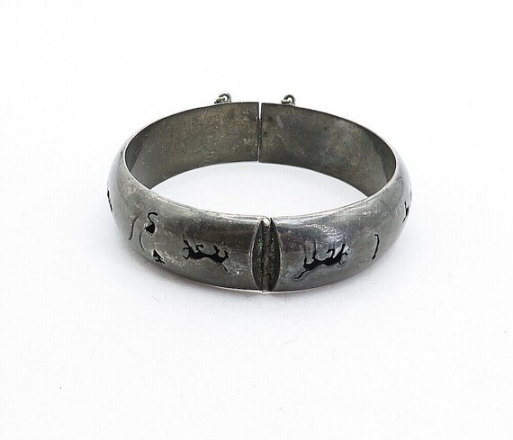 MEXICO 925 Sterling Silver - Vintage Oxidized Cut… - image 3