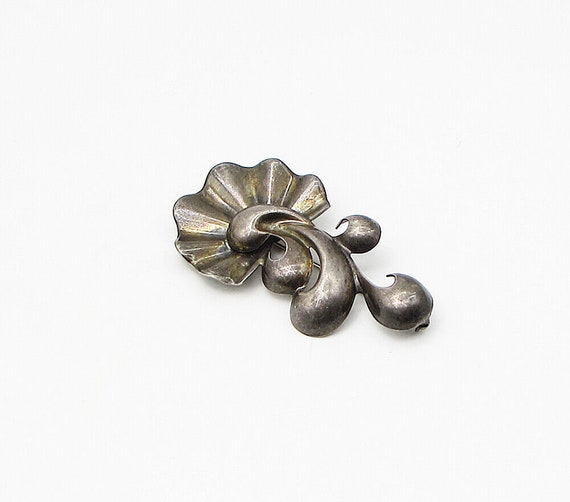 MONET 925 Sterling Silver - Vintage Floral Brooch… - image 2