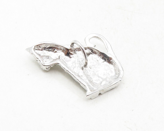 925 Sterling Silver - Vintage Shiny Petite Sittin… - image 4