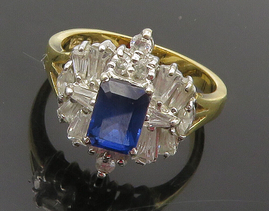 MUSE Sterling Silver 8.61ctw Blue Topaz & White Zircon Pave Ring