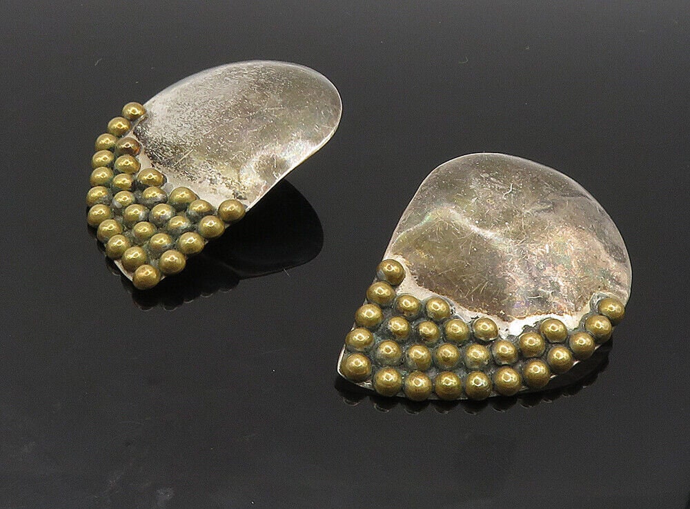 Oversized Louis Booth Earrings Vintage Designer Signed Jewelry