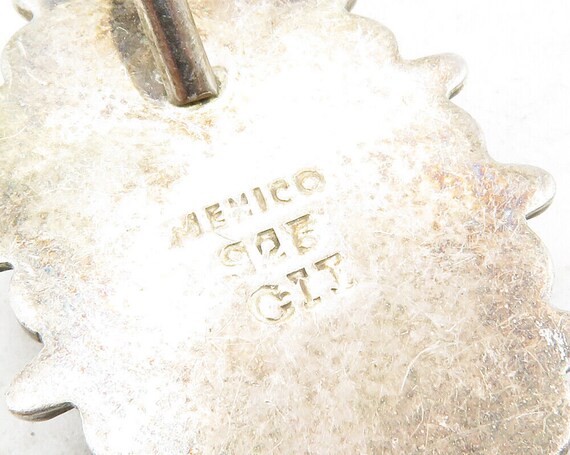 MEXICO 925 Sterling Silver - Vintage Cabochon Cut… - image 5